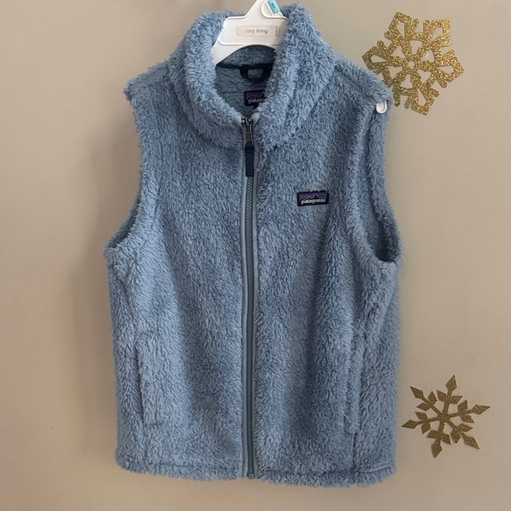 Patagonia Soft Blue Sherpa Vest